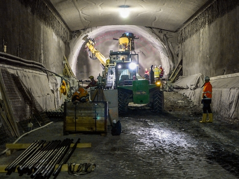 Glimpse into one tube of the Koralm Tunnel