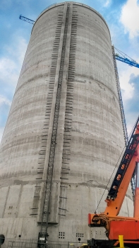 As part of the Opole expansion, three identical fly ash silos were built.