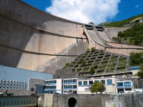 The 123 m high Grančarevo Dam is the highest dam in Bosnia and Herzegovina.