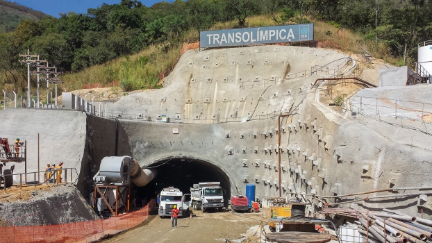 The portal of the Transolímpica Tunnel