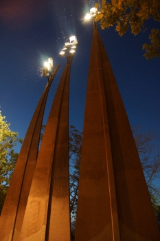 Lichtmasten für die Kathedrale von Saragossa 