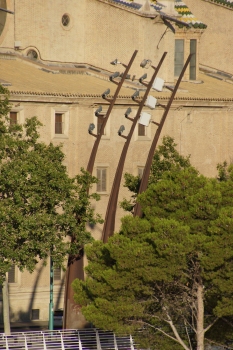 Lighting posts for Zaragoza Cathedral