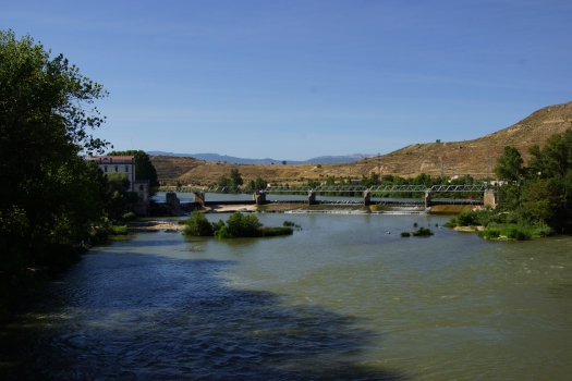 Logroño Ebro River Weir 