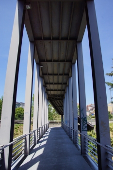 Geh- und Radwegbrücke über den Rio Barbaña