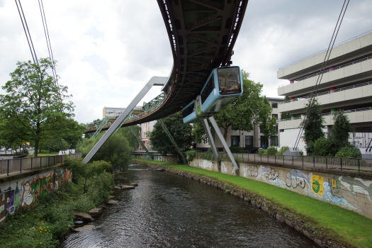 Pont du monorail suspendu d'Alter Markt