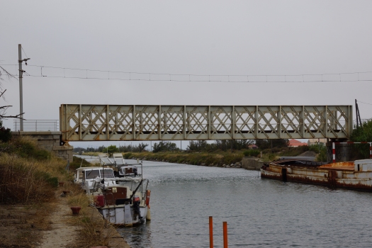 Pont ferroviaire sur le canal de la Robine 
