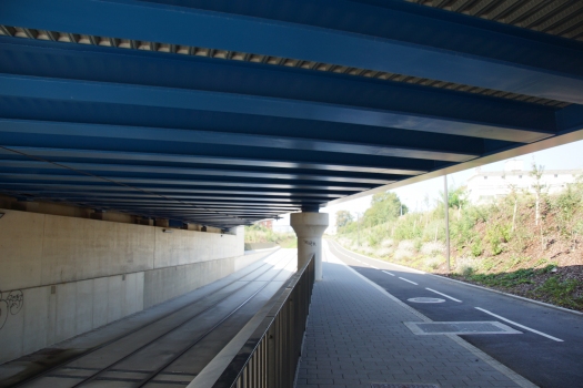 Railroad Overpass over Tramway Line D