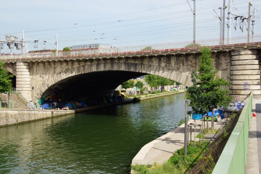 Pont ferroviaire sur le Canal Saint-Denis