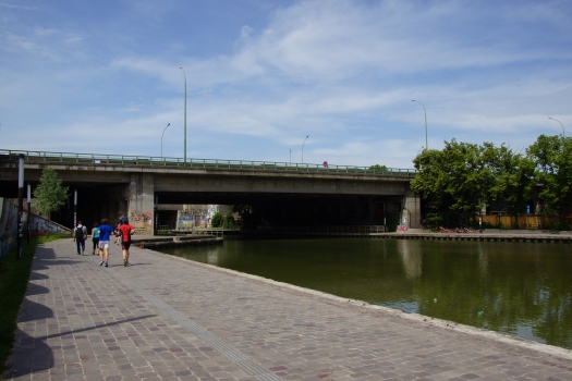 Pont du Périphérique sur le Canal de l'Ourcq