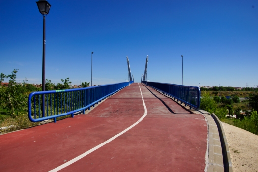 Geh- und Radwegbrücke über die R-3 zum Parque de la Cuña 