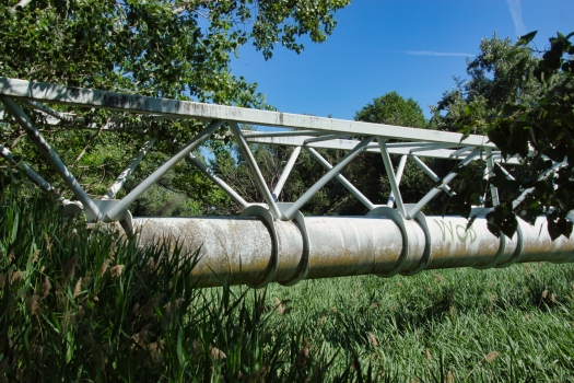 Pont-pipeline sur le río Manzanares 