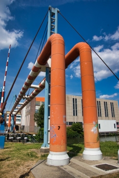 Pont-pipeline sur l'Industriehaven