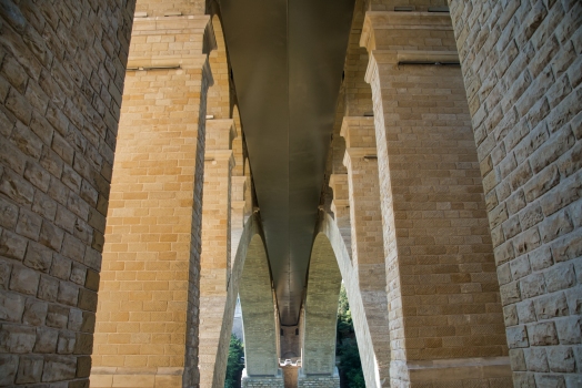 Passerelle sous le Pont Adolphe