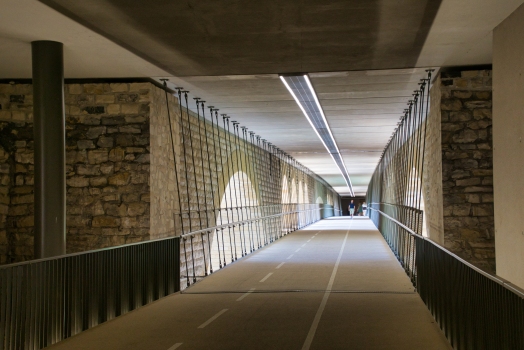 Geh- und Radwegbrücke unter der Adolphe-Brücke 
