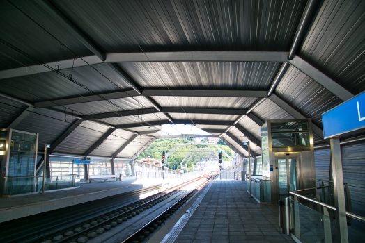 Eisenbahnviadukt und Bahnhof Loyola