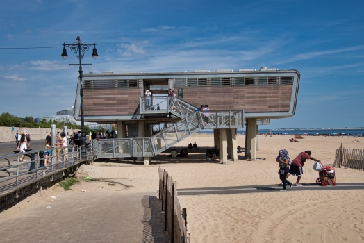 Coney Island Boardwalk Comfort and Life Guard Stations