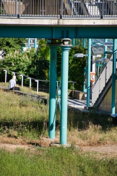Passerelle de la station Pragsattel