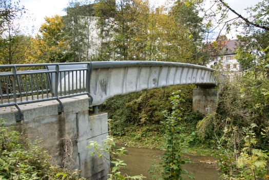 Footbridge across the Rottach