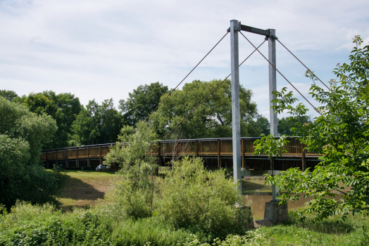 Fußgänger- und Radwegbrücke Merseburg