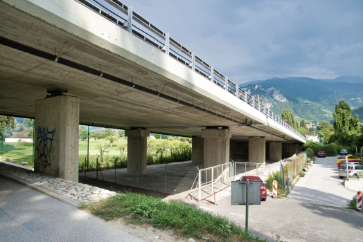 Pont sur le Rhône de la Transversale Sion-Platta