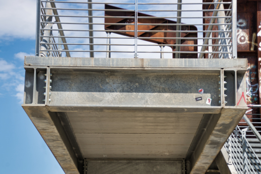 Fußgängerbrücke im Parco Dora