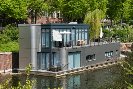 Maison flottante sur le canal d'Eilbek (Emplacement 1.1)