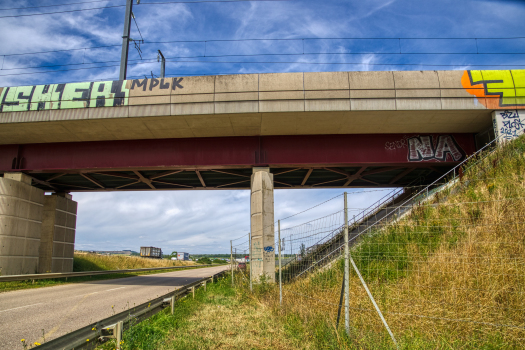 Pont-rail sur l'Autoroute A31