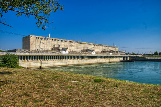 Wasserkraftwerk und Schleuse Bourg-lès-Valence