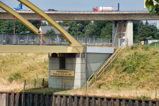 Fuß- und Radwegbrücke über den Verbindungskanal in Duisburg-Meiderich
