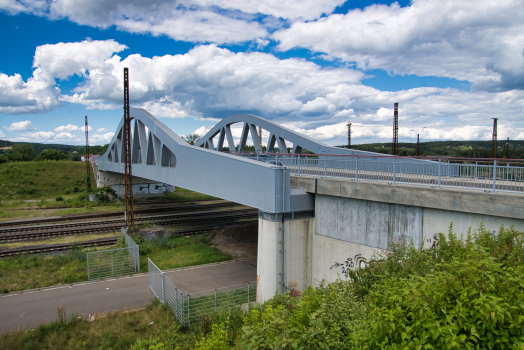 Pont de la gare de Naumburg