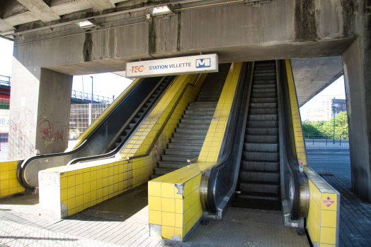 U-Bahnhof La Villette und Sambrebrücke