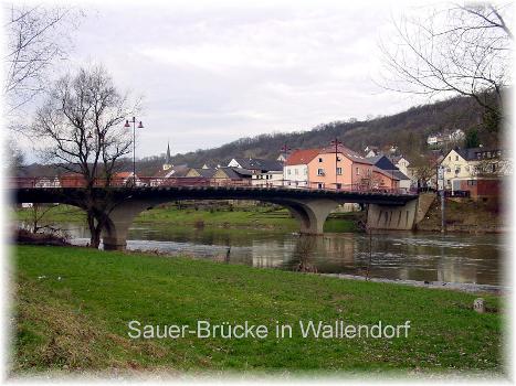 Border Bridge over the Sauer River at Wallendorf