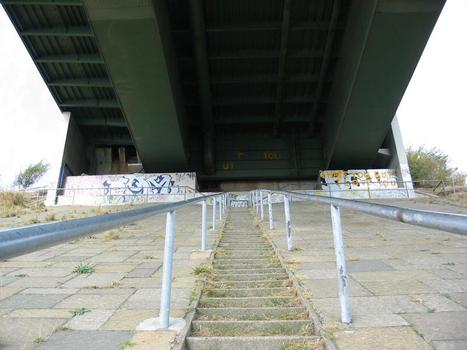 Fehmarnsund Bridge. Abutment