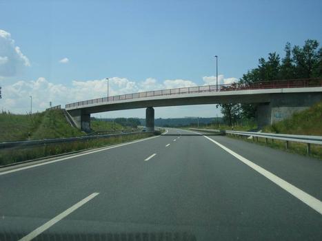 Straßenüberführung Söbrigener Weg, Fahrtrichtung Elbe