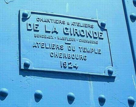 Pont de LézardrieuxPlaque du constructeur