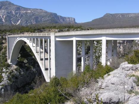 Pont d'Artuby (pont-route), Gorges du Verdon, Alpes de Haute Provence