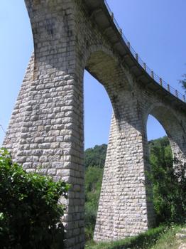 Viaduc de Caramel, Pont rail (hors service), Castillon, Alpes-Maritimes