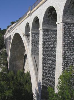 Viaduc de la Calanque des Eaux salées (pont-rail), Carry le Rouet, Bouches du Rhône