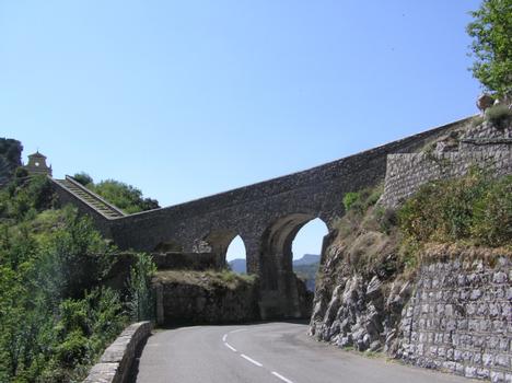 Viaduc de La Menour (passerelle), Moulinet, Alpes Maritimes