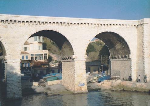 Pont de la fausse monnaie (pont-route), Marseille, Bouches du Rhône