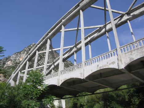 Pont Durandy (pont-route), Plan du Var, Alpes Maritimes