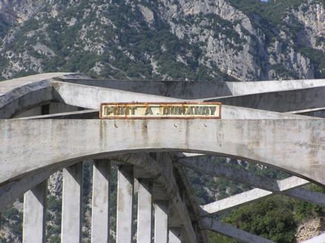Pont Durandy (pont-route), Plan du Var, Alpes Maritimes