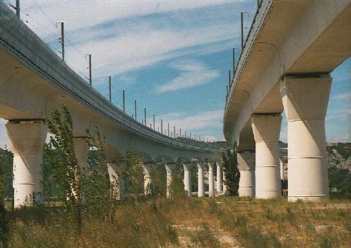TGV-Viadukte bei Avignon