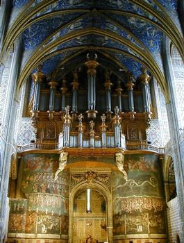 Cathédrale Sainte-Cécile d'Albi.Massif occidental, fresque et orgue
