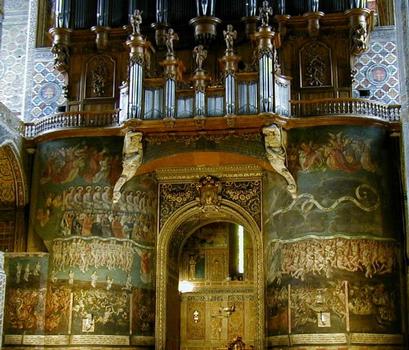 Cathédrale Sainte-Cécile d'Albi.Fresque du Jugement Dernier et orgue