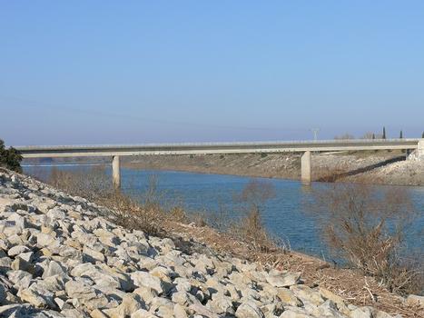 Aménagement hydroélectrique de Vallabrègues (CNR) - Pont sur la déviation du Gard