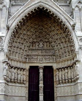 Cathédrale Notre-Dame d'Amiens.Portail central - Ensemble