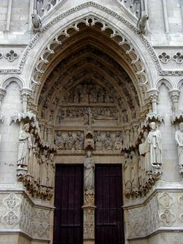 Cathédrale Notre-Dame d'Amiens.Portail de la Mère-Dieu - Ensemble