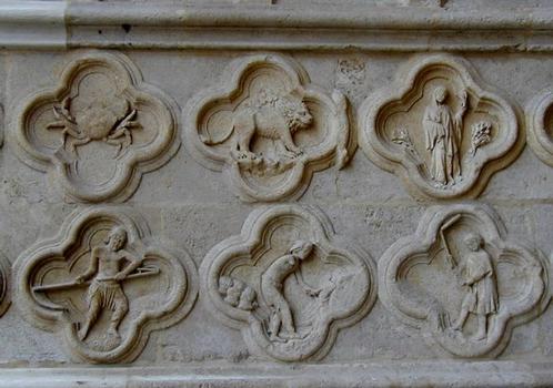 Portail Saint-Firmin - Signes du zodiaque et saisons