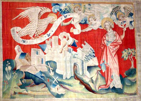 Château d'Angers - Dans le château, un chef d'oeuvre unique du Moyen Âge, la tapisserie de l'Apocalypse réalisée au 14 ème siècle pour le duc d'Anjou